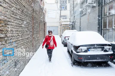 گزارش تصویری | برف در تبریز