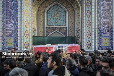 گزارش تصویری | مراسم تشییع پیکر مطهر شهید مدافع امنیت «مهدی ظریف» در مشهد ۲