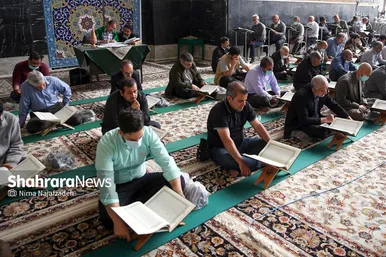 ترتیل خوانی قرآن کریم در مسجد گوهرشاد حرم مطهر رضوی