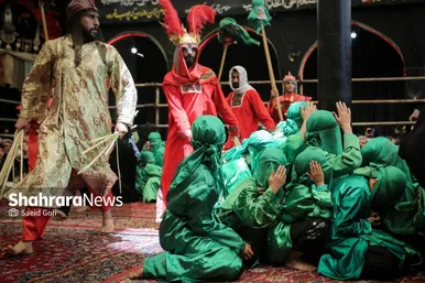 گزارش تصویری | تعزیه دوازدهم محرم در حسینیه کرمانی های مشهد