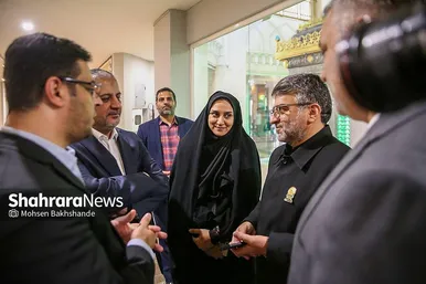 گزارش تصویری | تشرف وزیر ورزش عراق به حرم مطهر رضوی