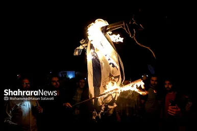 جشن مردم مشهد در حمایت از مردم فلسطین و عملیات «طوفان الاقصی»