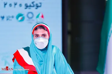 مراسم بدرقه کاروان ورزشی ایران به مسابقات المپیک توکیو