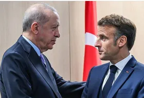اردوغان و مکرون درباره غزه گفت&zwnj;و&zwnj;گو کردند