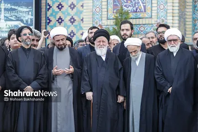 گزارش تصویری | مراسم تشییع پیکر شهید حجت‌الاسلام خطیب، وزیر اطلاعات در مشهد