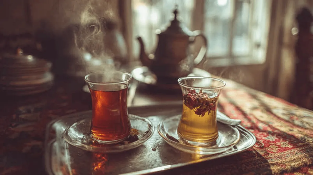 چای زعفرانی و دمنوش گل‌محمدی، پادزهری برای شلوغی زندگی شهری