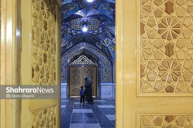 گزارش تصویری | حال و هوای حرم مطهر رضوی در شب عید سعید غدیر خم