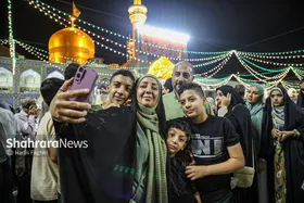 گزارش تصویری | حال و هوای حرم مطهر رضوی در شب میلاد پیامبر اکرم