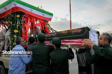 استقبال و تشییع پیکر مطهر شهدای حادثه تروریستی حرم شاهچراغ در مشهد