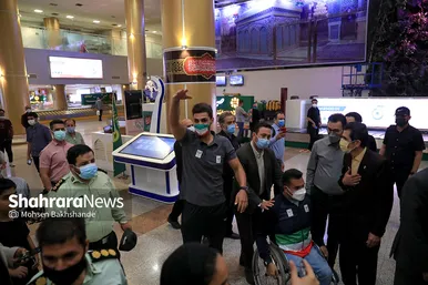 استقبال از سه عضو کاروان پارالمپیک کشور در مشهد
