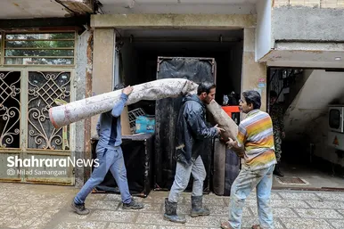 عکس‌هایی از خیابان سپاه در محله سیدی مشهد ۴۸ ساعت پس از سیل