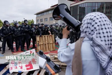 سرکوب دانشجویان حامی فلسطین در دانشگاه کالیفرنیا