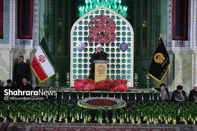 آیین خطبه خوانی شب شهادت امام رضا(ع) در حرم مطهر رضوی