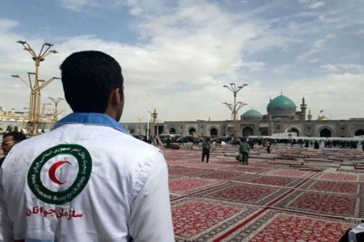 ۳۰۰ نیروی هلال احمر پوشش مراسم سال تحویل در حرم رضوی را بر عهده دارند