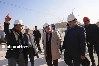 گزارش تصویری | بازدید شهردار مشهد از کارخانه‌های تولید آسفالت و بتن شهید مجیدی و پروژه احداث دوربرگردان غیرهم‌سطح شرقی ابوطالب