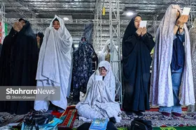 گزارش تصویری | اقامه نماز عید فطر در آرامستان بهشت رضا (ع) مشهد