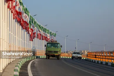 تصاویری از تقاطع غیر هم‌‌سطح پیامبر اعظم (ص) مشهد