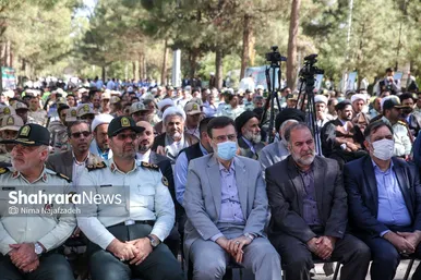 غبارروبی گلزار شهدای فراجا در مشهد