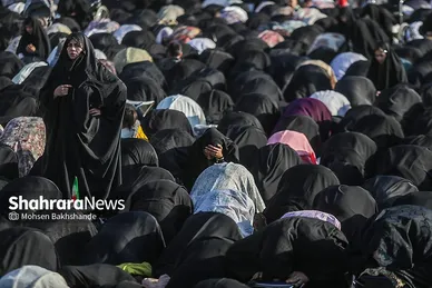 گزارش تصویری | اقامه نماز عید فطر در حرم مطهر امام رضا (ع)
