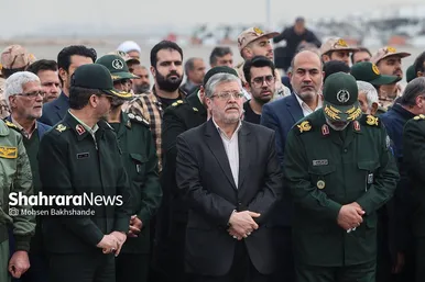 ورود پیکر مطهر ۱۲ شهید گمنام به مشهد