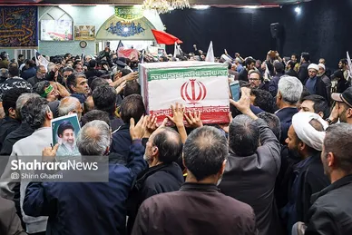 گزارش تصویری | تشییع پیکر مطهر ۳ شهید در مشهد