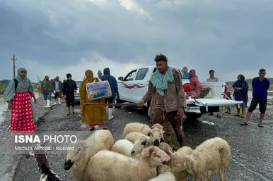 تخلیه روستاها در میناب به دلیل بارندگی شدید