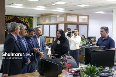 گزارش تصویری | بازدید مدیران استانی و شهری از روزنامه شهرآرا به مناسبت روز خبرنگار - ۳