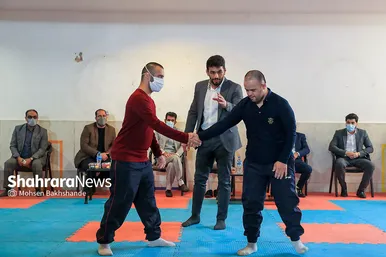 بازدید حسن یزدانی از آسایشگاه شهید بهشتی مشهد