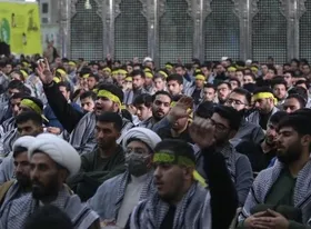 گردهمایی دانشجویان و طلاب بسیجی با حضور پزشکیان در حرم امام خمینی(ره) برگزار شد (۲ آذر ۱۴۰۳)