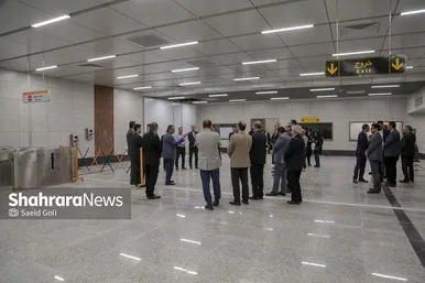 گزارش تصویری | بازدید میدانی مدیران شهرداری مشهد از فعالیت فاز یک خط سه مترو (۵ خرداد ۱۴۰۴)