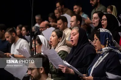 عکس‌هایی از تمرین ارکستر سمفونیک تهران
