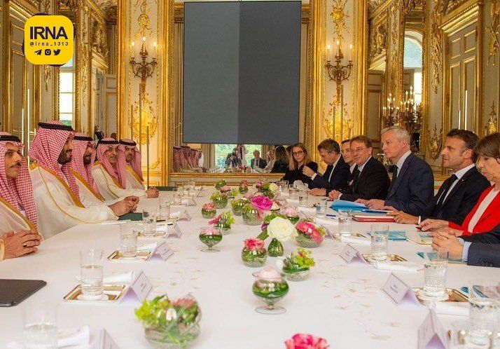 مکرون با بن سلمان در فرانسه دیدار کرد + تصاویر