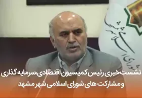 ویدئو / نشست خبری رئیس کمیسیون اقتصادی شورای شهر مشهد برگزار شد