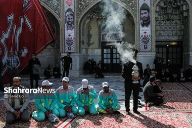 گزارش تصویری | آیین اذن خدمت کاروان خدام الحسین (ع) شهرداری مشهد