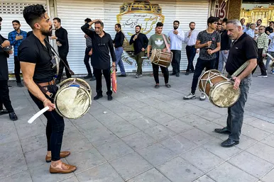 تجمع هیئات مذهبی در محکومیت اغتشاشات اخیر 
