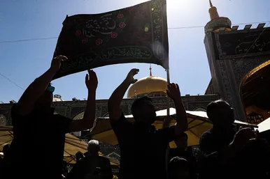 عزاداری روز عاشورا در خیابان امام رضا علیه السلام مشهد