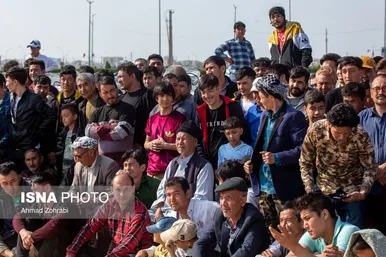 مسابقات کشتی سنتی افغانستانی‌ها به مناسبت نوروز در قم