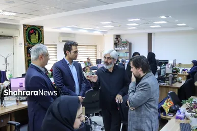 گزارش تصویری | بازدید مدیران استانی و شهری از روزنامه شهرآرا به مناسبت روز خبرنگار - ۳