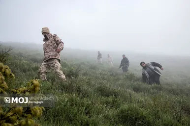 عکس‌هایی از محل سانحه برای بالگرد حامل رئیس جمهور