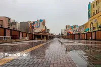 به لطف بارش باران، هوای کلانشهر مشهد پاک شد (۹ بهمن ۱۴۰۲)