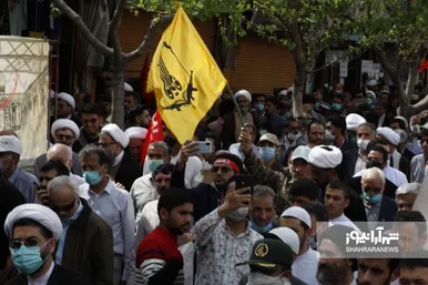 حضور پر تعداد مهاجران افغانستانی در مراسم تشییع پیکر شهید حجت‌الاسلام اصلانی