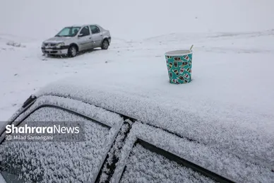 یک روز برفی در مشهد