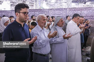 گزارش تصویری | اقامه نماز عید سعید قربان در حرم مطهر رضوی
