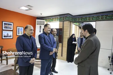 گزارش تصویری | بازدید مدیران استانی و شهری از موسسه فرهنگی شهرآرا به مناسبت روز خبرنگار - ۱