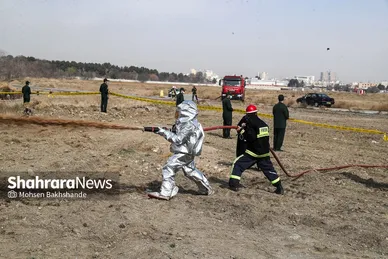 مانور سالانه طرح اضطراری فرودگاه بین‌المللی مشهد