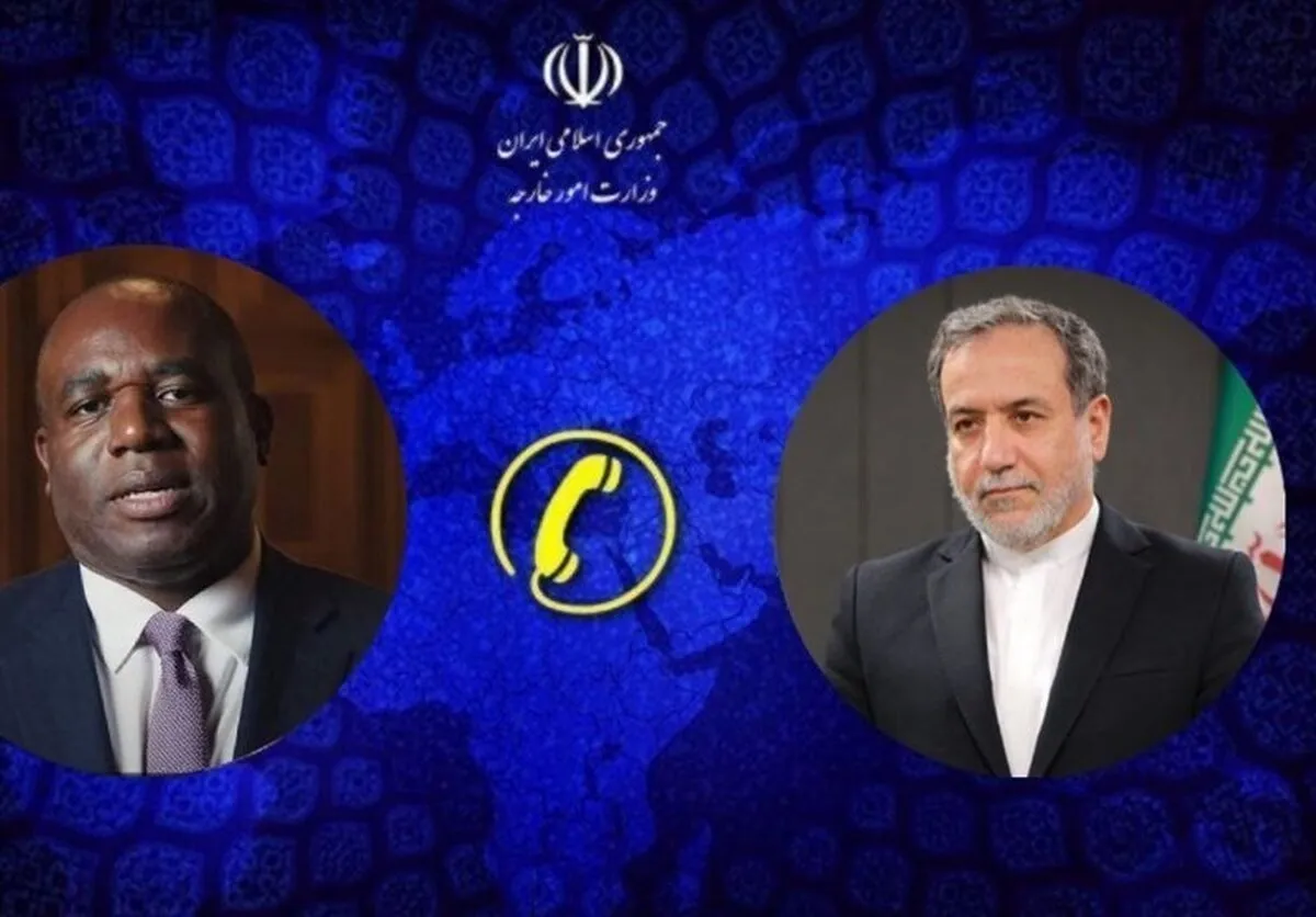 عراقچی در تماس تلفنی با همتای انگلیسی: مذاکره تحت فشار و تهدید بی‌معناست