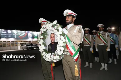 عکس‌های استقبال از پیکر شهید امیر عبداللهیان در مشهد (۳ خرداد ۱۴۰۳)