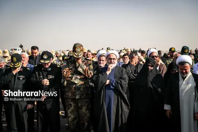 گزارش تصویری | مراسم استقبال از پیکر ۱۳ شهید گمنام دفاع مقدس در مشهد