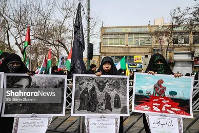 گزارش تصویری | راهپیمایی روز قدس ۱۴۰۴ در مشهد-۲