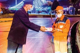 بامداد متبرک پاکبانان در یکی از سحرگاهان دهه کرامت